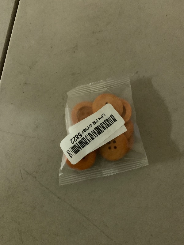 Photo 1 of 10Pcs DIY Wooden Buttons - Perfect Sewing Accessories for Child Clothing and Handmade Crafts