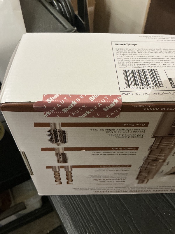 Photo 1 of Shark FlexStyle Air Styling & Drying System, Powerful Hair Dryer Brush & Multi-Styler with Auto-Wrap Curlers, Paddle Brush, Oval Brush, Concentrator Attachment, Stone, HD430