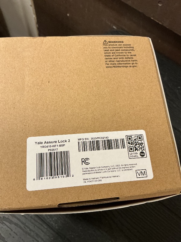 Photo 1 of Yale Security Assure Lock 2 Deadbolt, Black Suede Keyed Smart Entry Door Lock with Wi-Fi Connected Keypad for Code Entry and Remote Access, YRD410-WF1-BSP