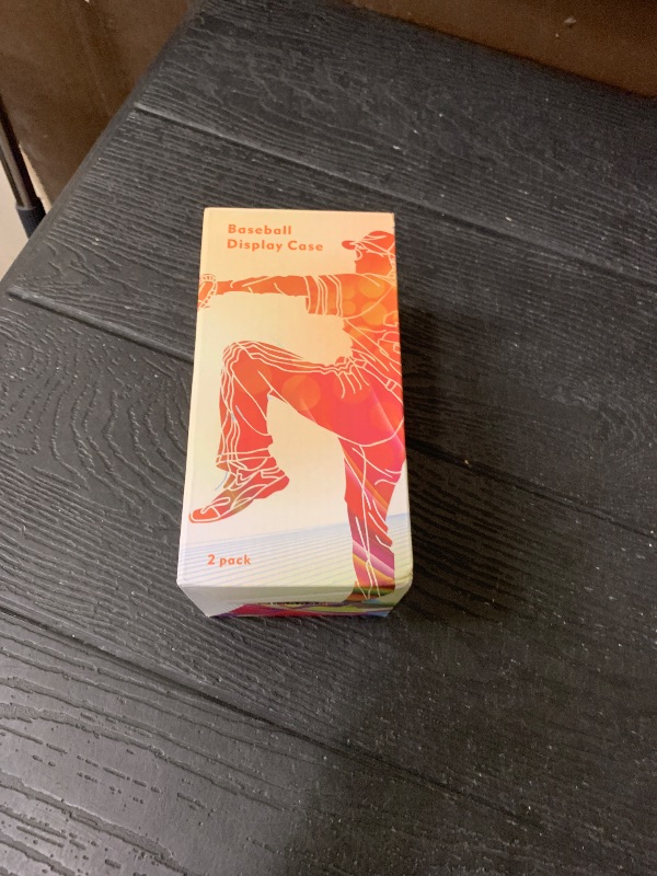 Photo 1 of 2 Pack Baseball Display Case, Baseball Box with UV Protected,Acrylic Baseball Boxes for Display,Baseball Cube Memorabilia Display Protector,Official Baseball Autograph Display Case