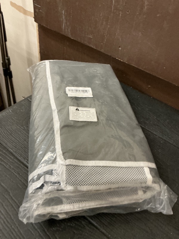 Photo 1 of 2 Packs 5-Tier Over the Door Organizer with 10 Side Mesh Pockets, 48 lbs Load Capacity, 3 Hooks Design, Hanging Storage Organizer with Clear Windows for Bathroom, Bedroom, Nursery, Kitchen-Grey