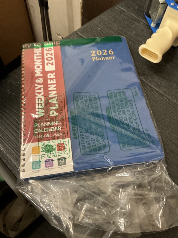 Photo 1 of 2026 Planner, Weekly and Monthly Calendar Planner, January 2026 - December 2026, Hardcover 2026 Calendar Book with Tabs For Women & Men, Inner Pocket, Spiral Bound, Perfect for Office Home School Supplies - A4 (8.5" x 11"), Navy