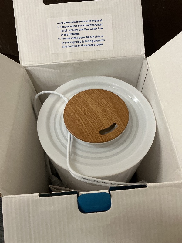 Photo 1 of BlueHills Premium 2000 ML XL Large Essential Oil Diffuser Aromatherapy Humidifier for Large Room Home 40 Hour Run Huge Coverage Area 2 Liter Extra Large Capacity Huge Diffuser Wood Grain E005