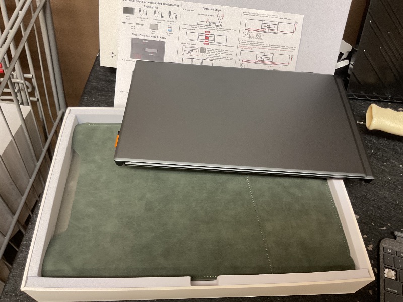 Photo 1 of One Cable Connection Laptop Screen Extender Monitor Portable, Ultra Thin 14.2" 1080P FHD Lightweight Triple Screen,Fit for 13-17" Laptop, Plug & Play Compatiable with Win/Mac/Chrome/Android/Switch