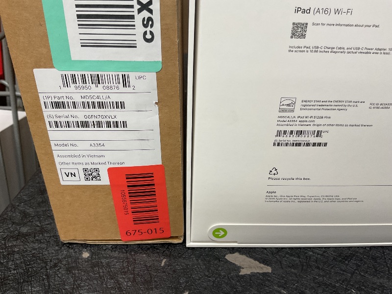 Photo 1 of Apple iPad 11-inch: A16 chip, 11-inch Model, Liquid Retina Display, 512GB, Wi-Fi 6, 12MP Front/12MP Back Camera, Touch ID, All-Day Battery Life — Pink