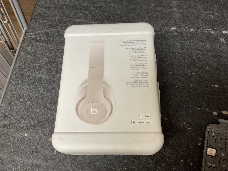 Photo 1 of Beats Studio Pro-Premium Wireless Over-Ear Headphones- Up to 40-Hour Battery Life, Active Noise Cancelling, USB-C Lossless Audio, Apple & Android Compatible- Sandstone
