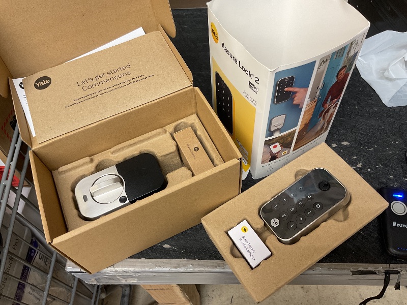 Photo 1 of Yale Security Assure Lock 2 Deadbolt, Satin Nickel Keyed Smart Entry Door Lock with Wi-Fi Connected Keypad for Code Entry and Remote Access, YRD410-WF1-619