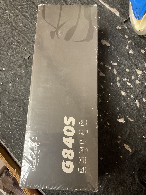 Photo 1 of WOLFBOX G840S 12" 4K Mirror Dash Cam Backup Camera, 5.8GHz WiFi Smart Rearview Mirror for Cars & Trucks, Front and Rear View Dual Cameras, Night Vision, Parking Assistance, Included 32GB Card & GPS