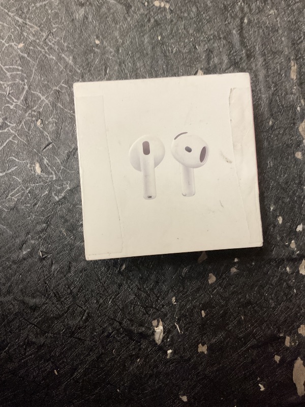 Photo 1 of Apple AirPods 4 Wireless Earbuds, Bluetooth Headphones, Personalized Spatial Audio, Sweat and Water Resistant, USB-C Charging Case, H2 Chip, Up to 30 Hours of Battery Life, Effortless Setup for iPhone
