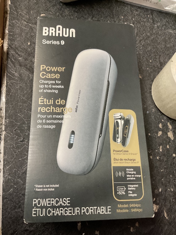 Photo 1 of Braun Powercase for Electric Razors for Men, Compatible with Braun Series 9 Pro, Series 9 and Series 8 Electric Shavers, Portable Shaver Case, Charges for Up to 6 weeks
