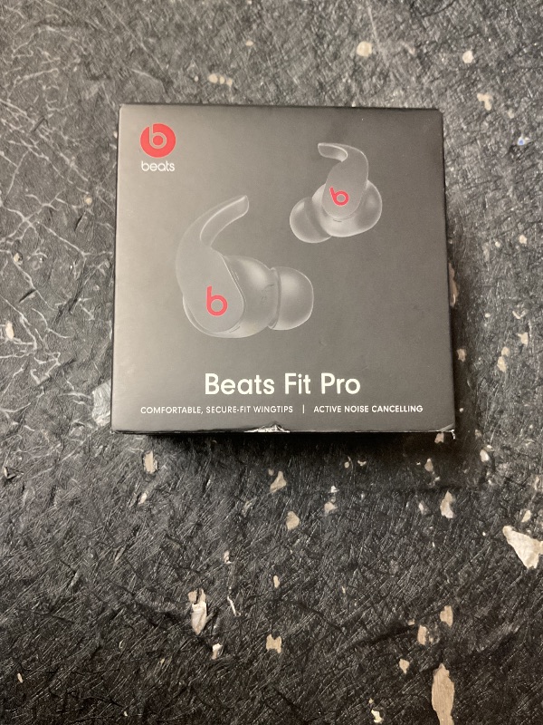 Photo 1 of Beats Fit Pro (1st Gen) - True Wireless Noise Cancelling Earbuds - Active Noise Cancelling - Sweat Resistant Earphones, Compatible with Apple & Android, Class 1 Bluetooth®- Beats Black