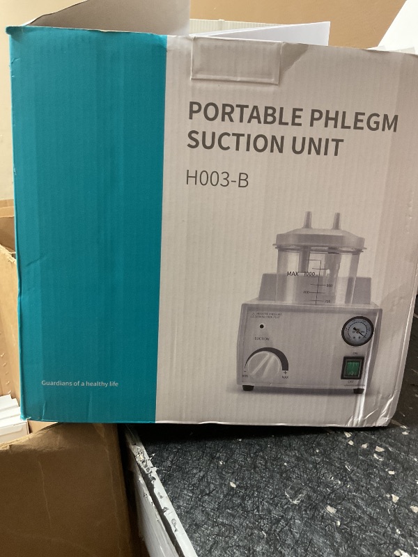 Photo 1 of 1000ml Portable Veterinary Suction Machine for Home Use 110V