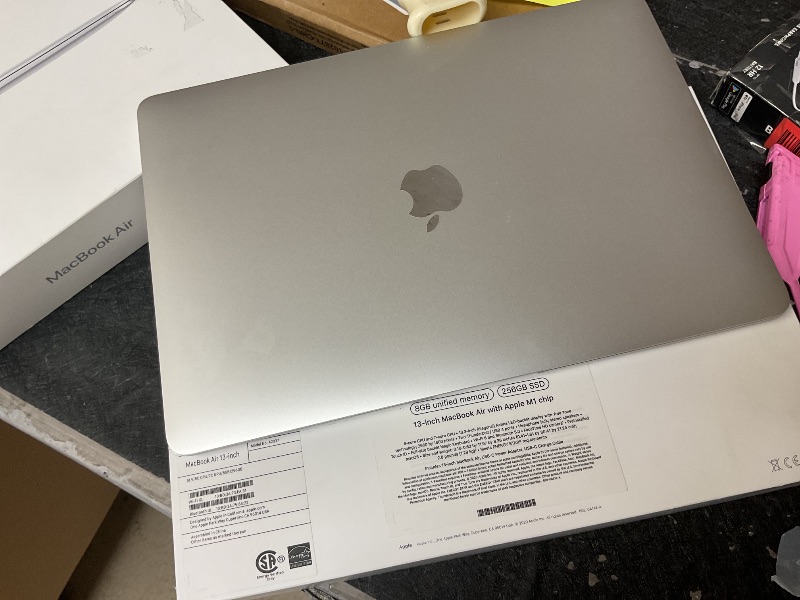 Photo 4 of 2020 Apple MacBook Air Laptop: Apple M1 Chip, 13” Retina Display, 8GB RAM, 256GB SSD Storage, Backlit Keyboard, FaceTime HD Camera, Touch ID. Works with iPhone/iPad; Silver