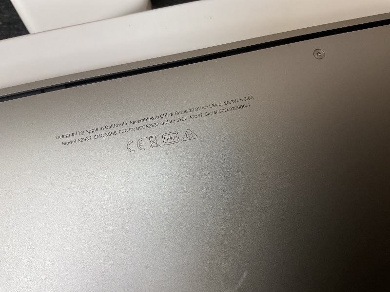Photo 6 of 2020 Apple MacBook Air Laptop: Apple M1 Chip, 13” Retina Display, 8GB RAM, 256GB SSD Storage, Backlit Keyboard, FaceTime HD Camera, Touch ID. Works with iPhone/iPad; Silver