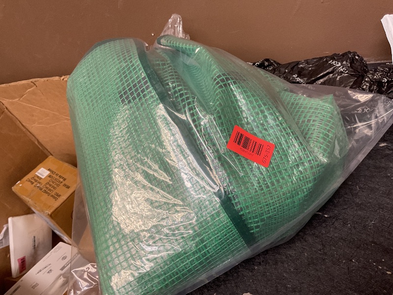 Photo 1 of DECOHS Extra Wide 4 Tier Greenhouse Replacement Cover, 63 x 40 x 19 Inch Green PE Plant Gardening Greenhouse Cover with Roll-Up Zipper Door for Gardening Plants Flowers (Frame Not Include)