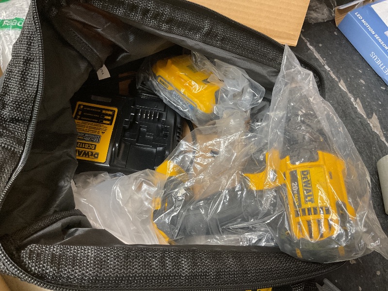 Photo 1 of DEWALT 20V MAX Drill And Grinder Kit, Power Tool Set, 2 Batteries and Charger Included (DCK231E2)