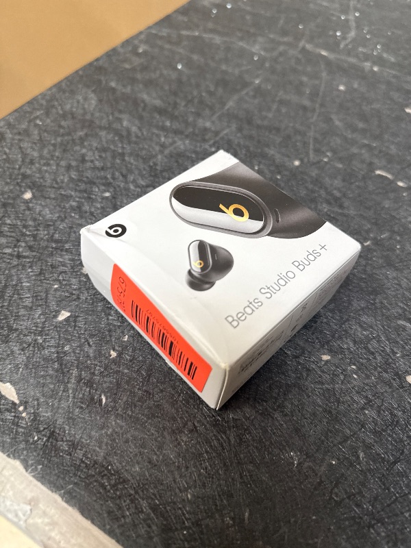Photo 1 of Beats Studio Buds + | True Wireless Noise Cancelling Earbuds, Enhanced Apple & Android Compatibility, Built-in Microphone, Sweat Resistant Bluetooth Headphones, Spatial Audio - Black/Gold