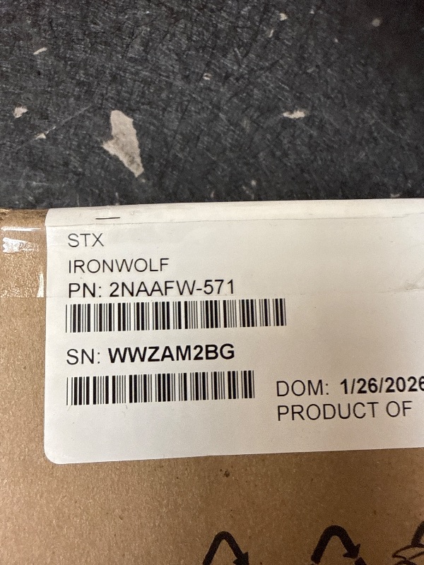 Photo 1 of Seagate IronWolf 8TB NAS Internal Hard Drive HDD – 3.5 Inch SATA 6Gb/s 7200 RPM 256MB Cache for RAID Network Attached Storage – Frustration Free Packaging (ST8000VNZ04/N004)