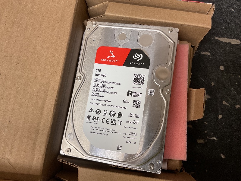 Photo 1 of Seagate IronWolf 8TB NAS Internal Hard Drive HDD – 3.5 Inch SATA 6Gb/s 7200 RPM 256MB Cache for RAID Network Attached Storage – Frustration Free Packaging (ST8000VNZ04/N004)