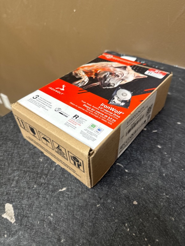 Photo 1 of Seagate IronWolf 8TB NAS Internal Hard Drive HDD – 3.5 Inch SATA 6Gb/s 7200 RPM 256MB Cache for RAID Network Attached Storage – Frustration Free Packaging (ST8000VNZ04/N004)