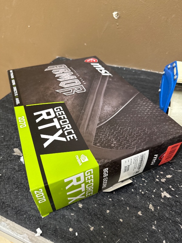 Photo 1 of MSI GAMING GeForce RTX 2070 8GB GDRR6 256-bit HDMI/DP/USB Ray Tracing Turing Architecture HDCP Graphics Card (RTX 2070 ARMOR 8G), 1620 MHz