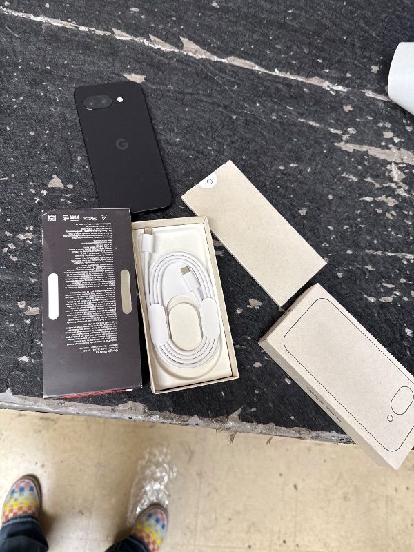Photo 1 of Google Pixel 9a with Gemini - Unlocked Android Smartphone with Incredible Camera and AI Photo Editing, All-Day Battery, and Powerful Security - Obsidian - 128 GB