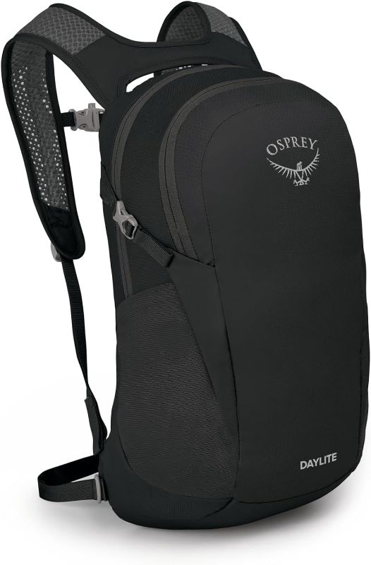 Photo 1 of Osprey Transporter 44L Durable Squffel Bag - Water Resistant Square Split Travel Duffel Backpack, Raven Black