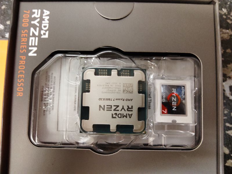 Photo 1 of AMD Ryzen 7 7800X3D 8-Core, 16-Thread Desktop Processor