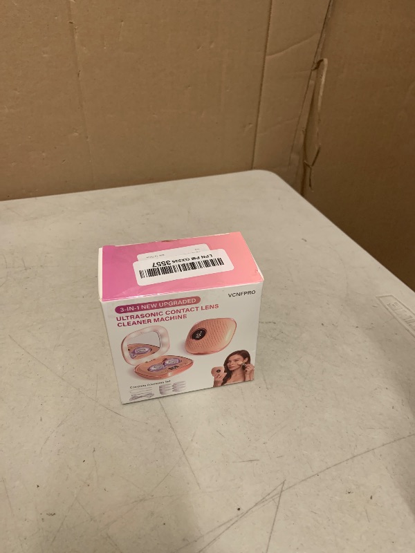 Photo 1 of 2025 Upgraded Ultrasonic Contact Lens Cleaner?50KHz Germany Super Motor??Top1 Intelligent Chip-Smart Modes? Gentle Cleaning & 99% Brightness, Portable Soft Contact Lens Care Tools Home Travel (Grey)