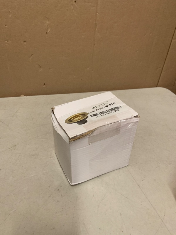 Photo 1 of Akicon Kitchen Sink Brass Gold Finish Garbage Disposal Flange Stopper, One Size Disposal Rim, Fit 3-1/2 Inch Standard Sink Drain Hole