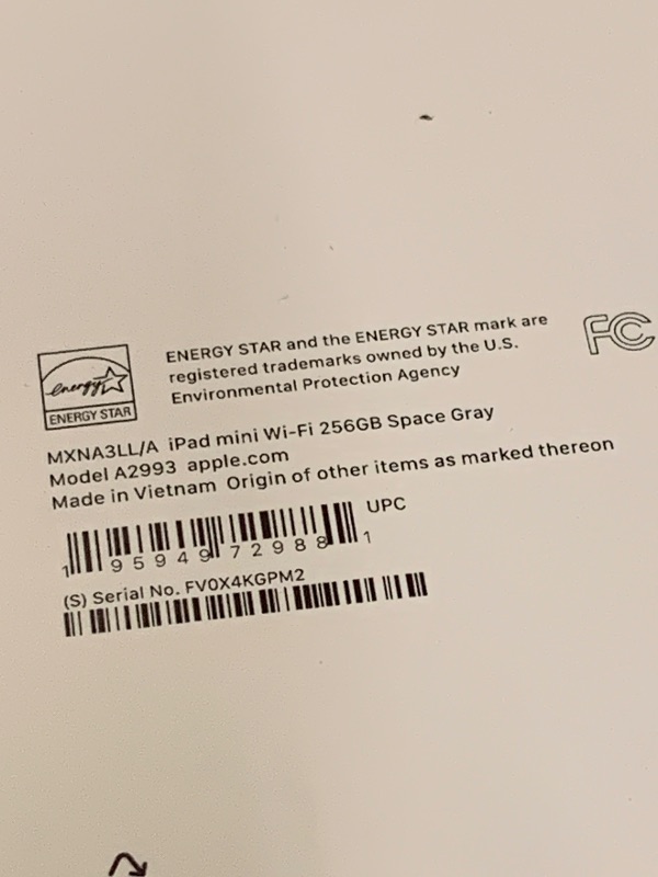 Photo 1 of Apple iPad mini (A17 Pro): Apple Intelligence, 8.3-inch Liquid Retina Display, 256GB, Wi-Fi 6E, 12MP Front/12MP Back Camera, Touch ID, All-Day Battery Life — Space Gray