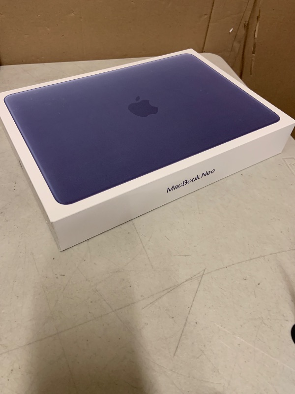 Photo 1 of Apple 2026 MacBook Neo 13-inch Laptop with A18 Pro chip: Built for AI and Apple Intelligence, Liquid Retina Display, 8GB Unified Memory, 256GB SSD Storage, 1080p FaceTime HD Camera; Indigo