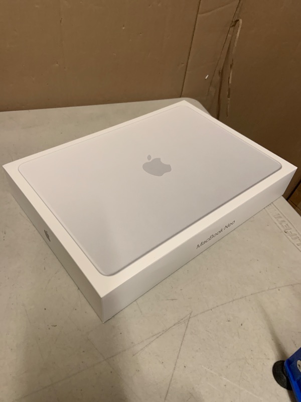Photo 1 of Apple 2026 MacBook Neo 13-inch Laptop with A18 Pro chip: Built for AI and Apple Intelligence, Liquid Retina Display, 8GB Unified Memory, 512GB SSD Storage, 1080p FaceTime HD Camera, Touch ID; Silver