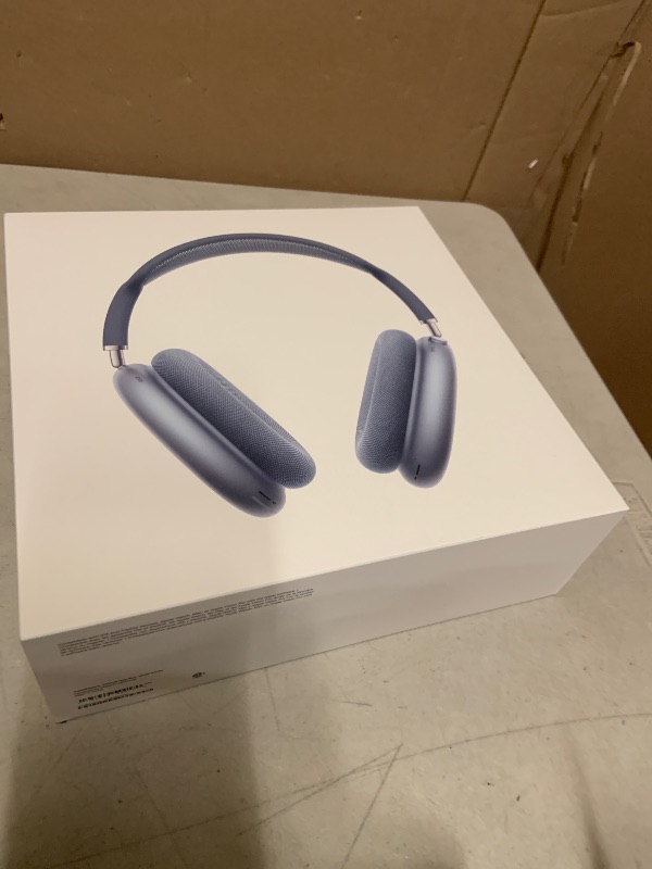 Photo 1 of Apple AirPods Max Wireless Over-Ear Headphones, Pro-Level Active Noise Cancellation, Transparency Mode, Personalized Spatial Audio, USB-C Charging, Bluetooth Headphones for iPhone - Blue