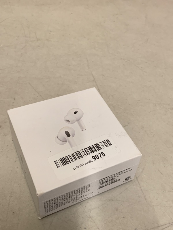Photo 1 of Apple AirPods Pro (2nd Gen) Wireless Earbuds, Up to 2X More Active Noise Cancelling, Adaptive Transparency, Personalized Spatial Audio MagSafe Charging Case (Lightning) Bluetooth Headphones for iPhone