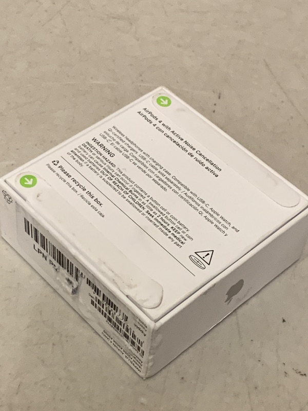 Photo 1 of LOCKED………Apple AirPods 4 Wireless Earbuds, Bluetooth Headphones, with Active Noise Cancellation, Adaptive, Transparency Mode, Personalized Spatial Audio, USB-C Charging Case, Wireless Charging, H2 Chip
