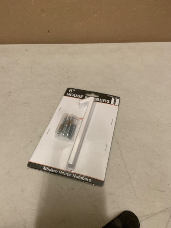 Photo 1 of 6 Inch White House Numbers for Outside - Modern Floating House Numbers for Outside, Creats Attractive Interesting Shadows, High Gloss Number 1