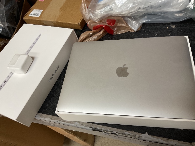 Photo 1 of 2020 Apple MacBook Air Laptop: Apple M1 Chip, 13” Retina Display, 8GB RAM, 256GB SSD Storage, Backlit Keyboard, FaceTime HD Camera, Touch ID. Works with iPhone/iPad; Silver