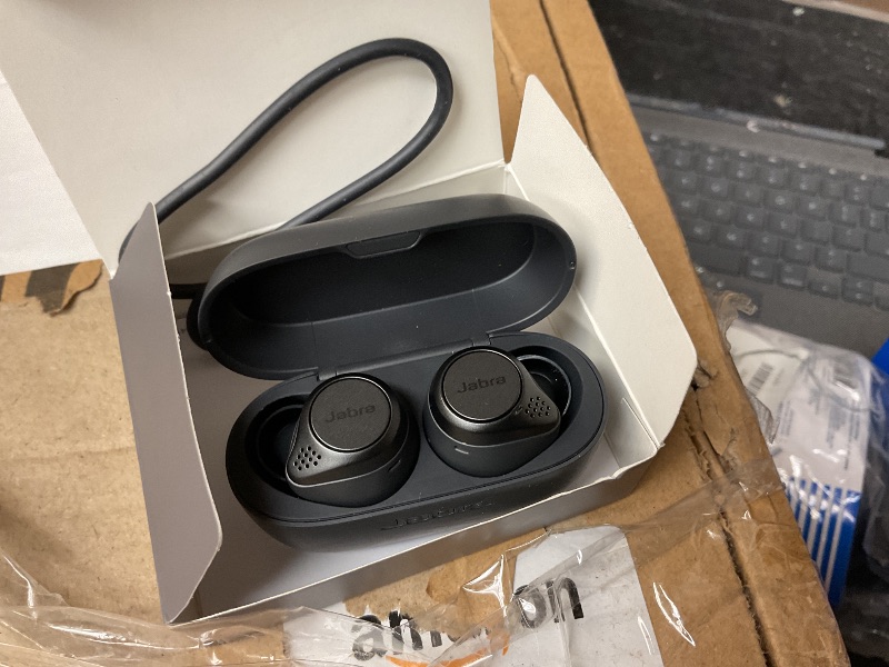Photo 1 of Jabra Elite Active 75t True Wireless Earbuds with Wireless Charging Enabled Case, Gray