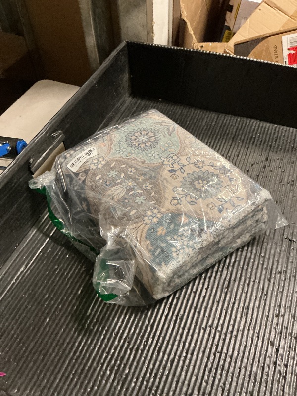 Photo 1 of Lahome Moroccan Trellis Washable Runner Rug, 2x6 Runners for Hallways 6 Feet Non Slip Vintage Laundry Room Rug Vintage Ultra-Thin Long Carpet for Kitchen Bedroom Elise, Blue