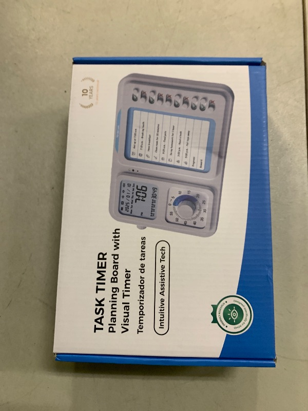 Photo 1 of 3-in-1 Visual Timer & ADHD Tool for Kids|Adults, Task Timer with Chore Chart Board, Visual Schedule for Kids with Autism, Daily Checklist for Home, School, Classroom, Desk (Pink)