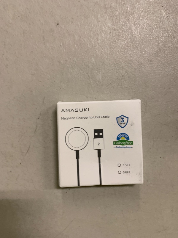 Photo 1 of 2026 Upgraded for Apple Watch Charger USB Magnetic Fast Charging Cable Portable Wireless Charging Accessories Compatible with iWatch Series 11/10/9/8/7/6/5/4/3/2 Ultra 3/2/SE-3.3FT