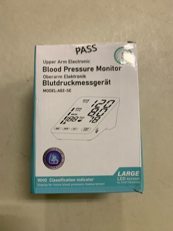 Photo 1 of YONLO Blood Pressure Monitor, Automatic Upper Arm Blood Pressure Monitors for Home Use, 2 Blood Pressure Machine Cuff(9-17in & 13-21in) with Large LED Backlit Display, 3x199 Reading Memory Users White