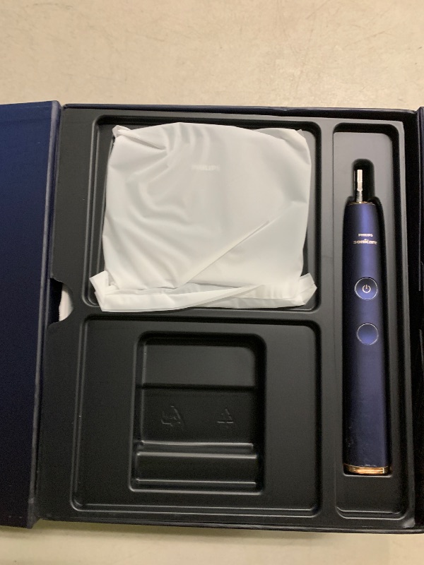 Photo 1 of Philips Sonicare DiamondClean Smart 9750 Electric Toothbrush, Sonic Toothbrush with App, Pressure Sensor, Brush Head Detection, 5 Brushing Modes and 3 Intensity Levels, Lunar Blue, Model HX9954/74