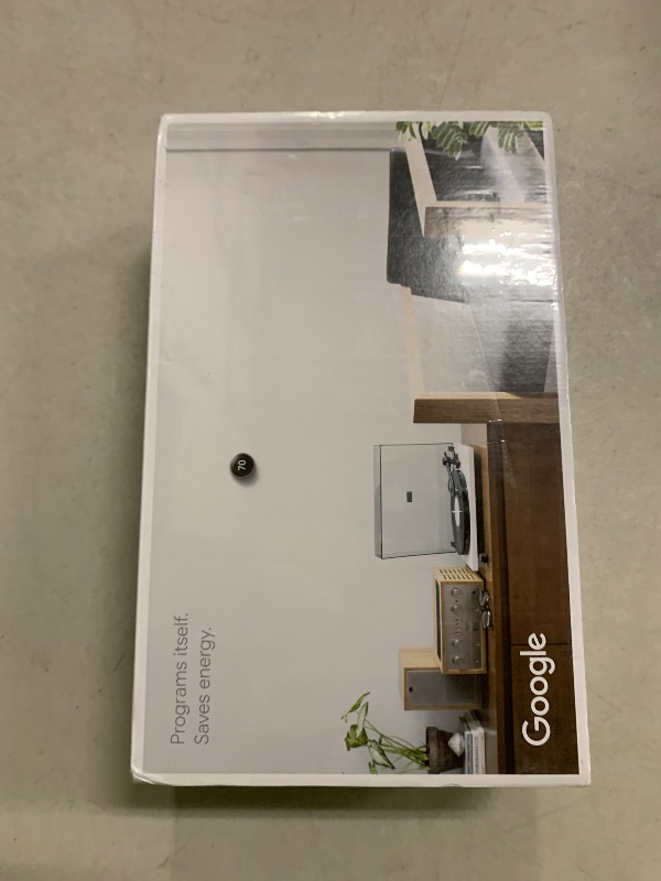 Photo 1 of Google Nest 3rd Gen BH1252 Learning Wi-Fi Programmable Thermostat in Stainless Steel with 2 Sensors