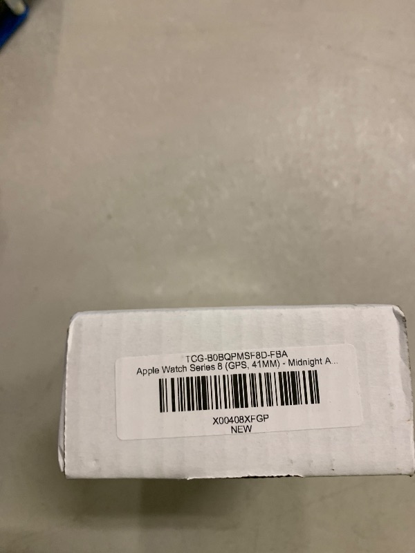 Photo 1 of Apple Watch Series 8 [GPS, 41mm] - Midnight Aluminum Case with Midnight Sport Band, M/L (Renewed)