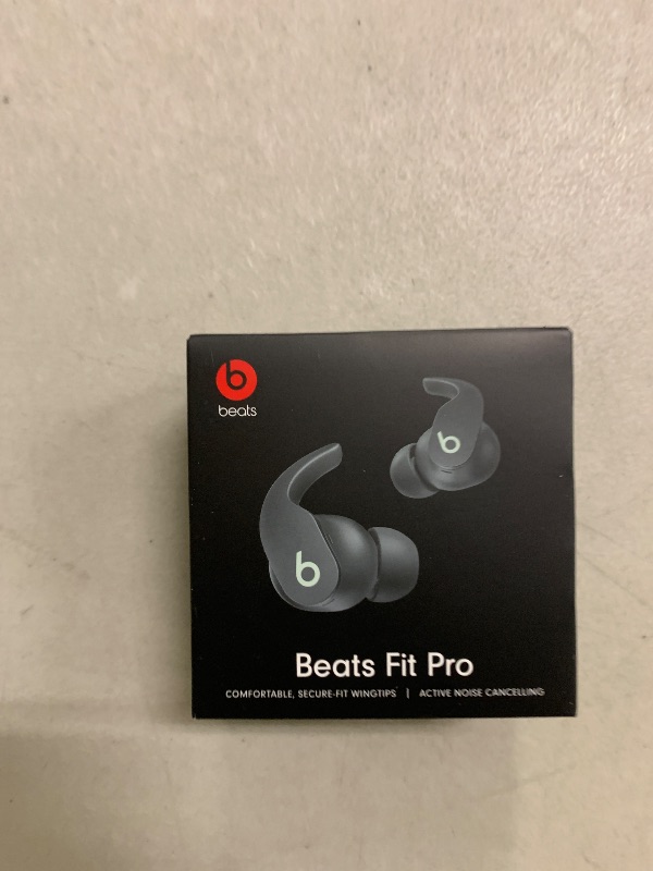 Photo 1 of Beats Fit Pro (1st Gen) - True Wireless Noise Cancelling Earbuds - Active Noise Cancelling - Sweat Resistant Earphones, Compatible with Apple & Android, Class 1 Bluetooth® - Sage Gray