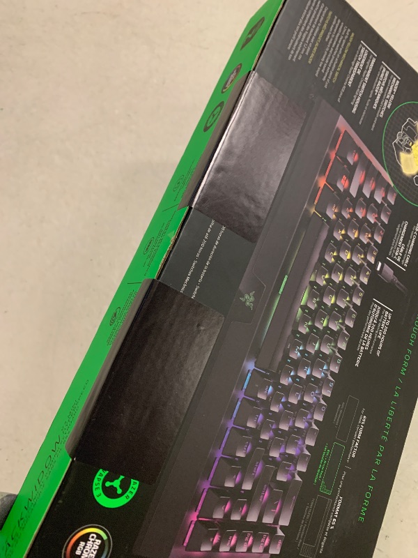 Photo 1 of Razer BlackWidow V3 Mini HyperSpeed 65% Wireless Mechanical Gaming Keyboard: Yellow Mechanical Switches Linear & Silent - Doubleshot ABS Keycaps - Chroma RGB - Up to 200 Hr Battery - Snap Tap