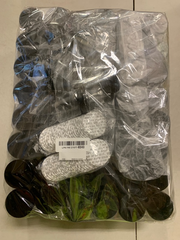 Photo 1 of 100 Pack 4Oz Plastic Jars Round Clear Cosmetic Container with Black Lids, Wide Mouth Small Jars Leak-Proof for Lotion, Cream, Ointments, Makeup, Eye shadow, Rhinestone, Samples, Pot, Travel Storage