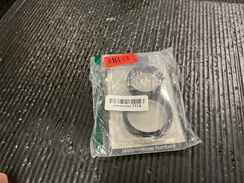 Photo 1 of 5" Stainless Steel Floating House Number, Metal Modern House Numbers, Mailbox Decor Number with Nail Kit, Coated Black, 911 Visibility Signage (8)